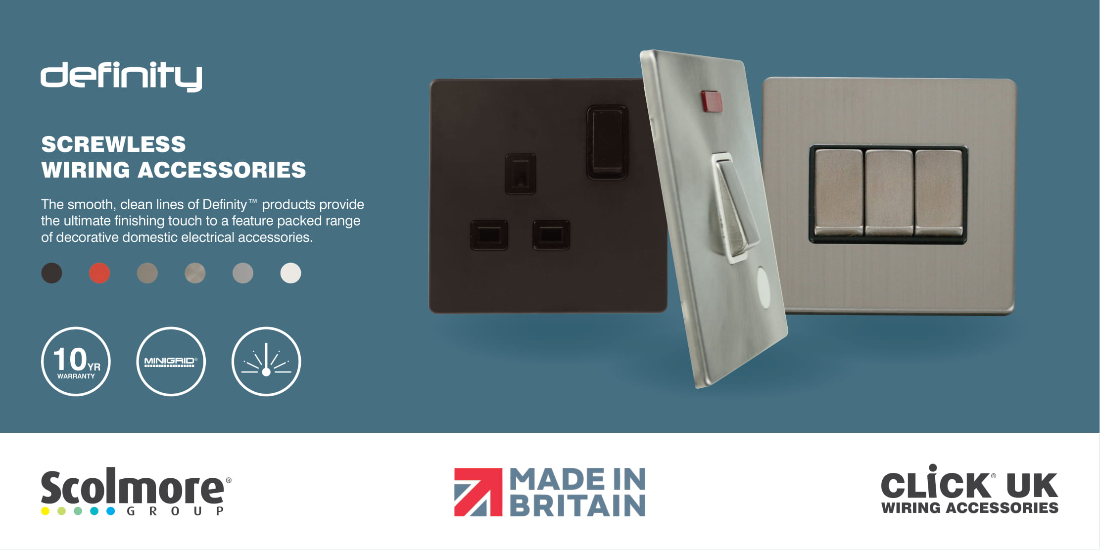 CLICK® UK- Definity - Decorative Wiring Accessories